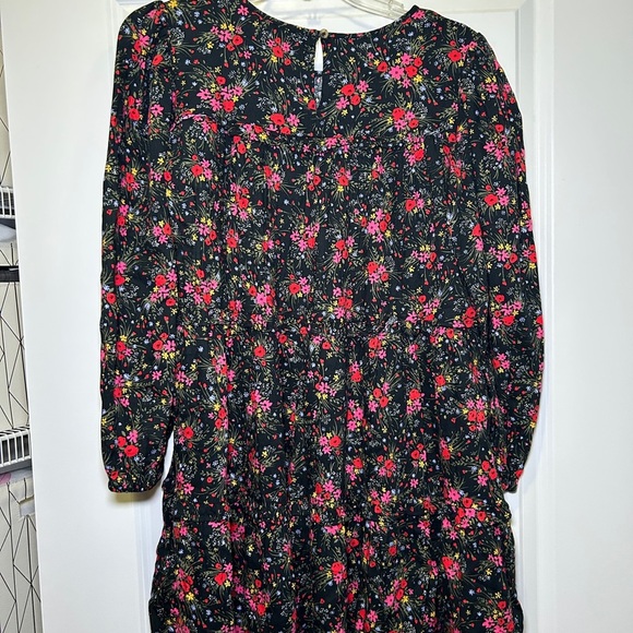 Cat & Jack Pink and Black Casual Sundress with Bishop Sleeves - Picture 3 of 3